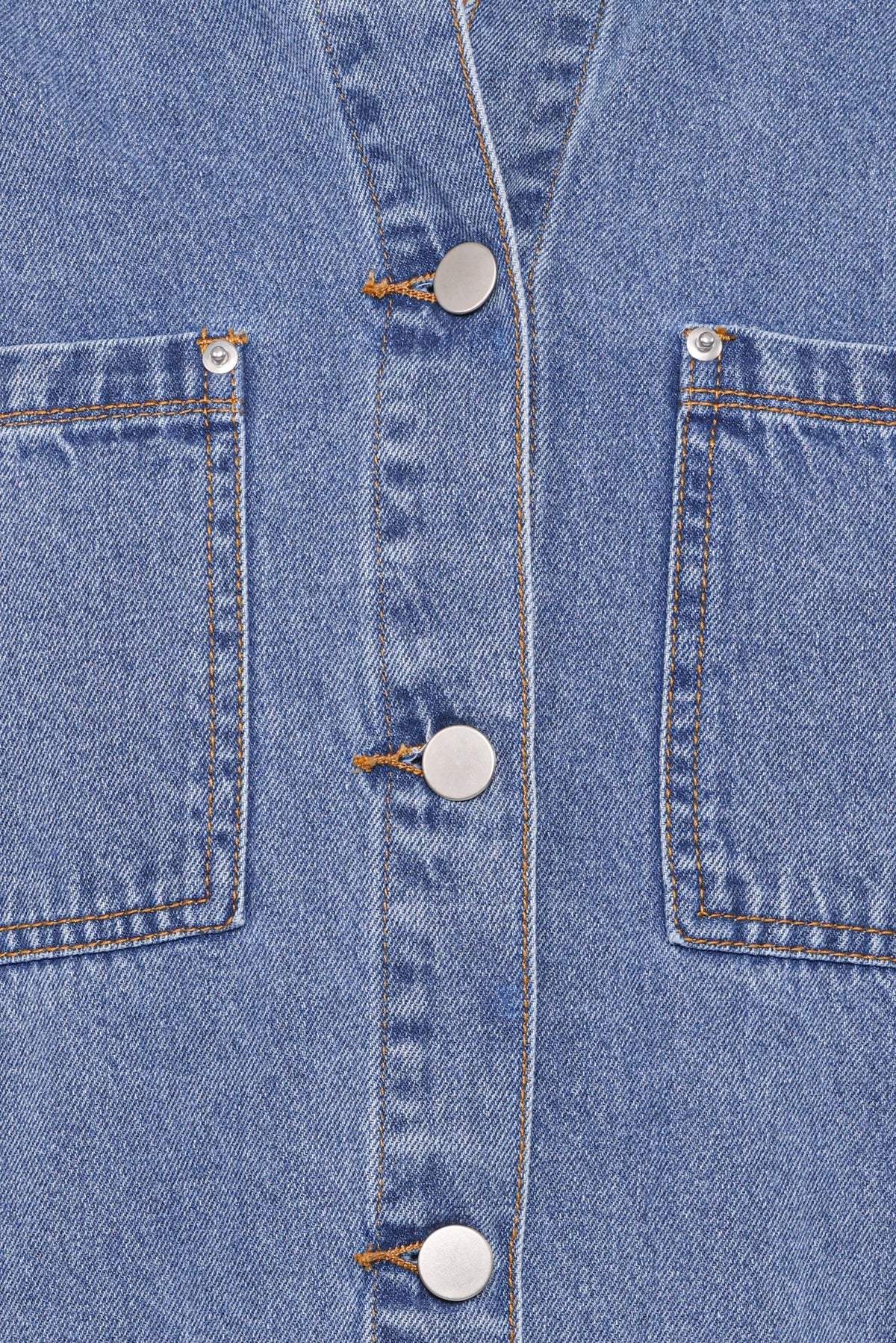 Denim Utility Jacket - Medium Wash