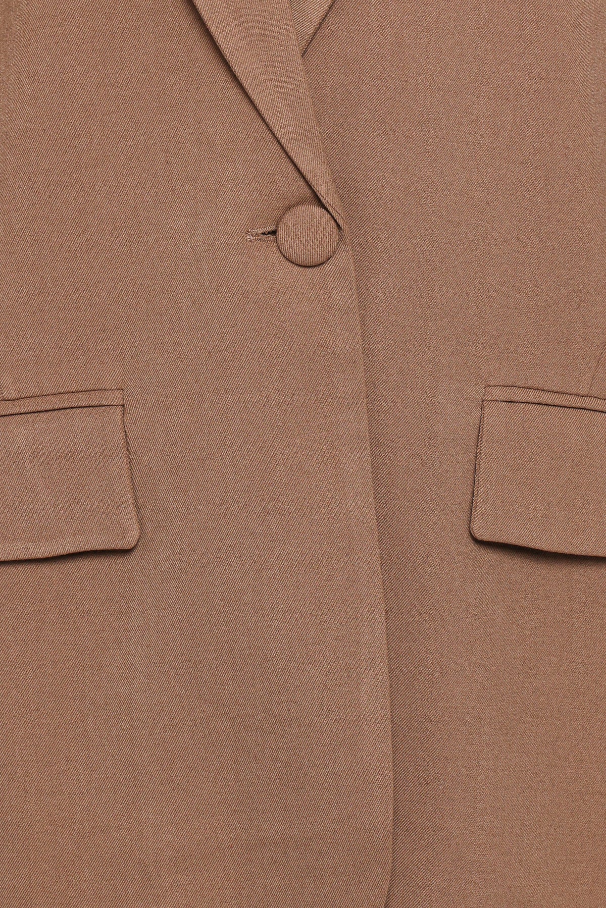 Tie Back Blazer - Tan